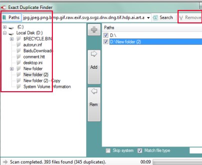 Exact Duplicate Finder 02 find duplicate files