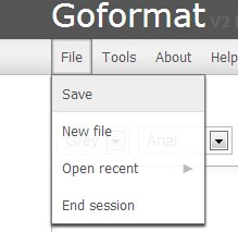 Goformat 02 text formatting tool
