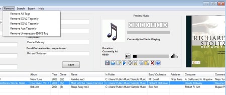 ID3 Tag Editor playing songs