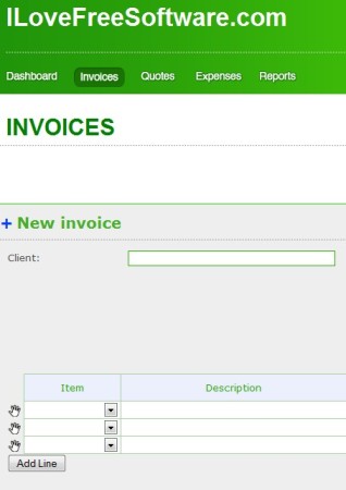 Invoiceberry creating invoice