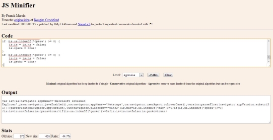 JS Minifier