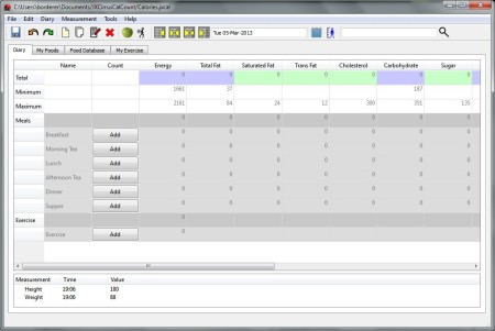 JXCirrus CalCount default window