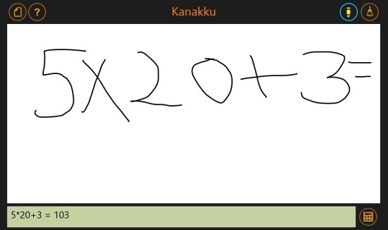 Kanakku Handwriting Calculator App For Windows 8