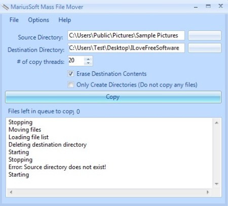 Mass File Mover file copied