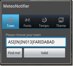 MeteoNotifier Town