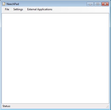 NeechPad default window