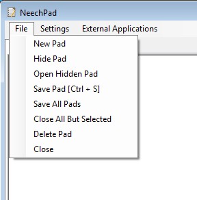 NeechPad hidden tabs