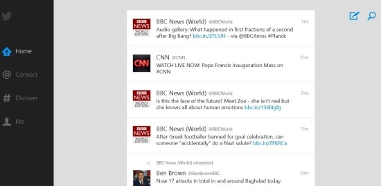 Official Twitter App For Windows 8