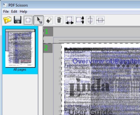 PDF Scissors stacked document