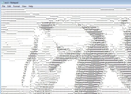 PhXo ASCII conversion