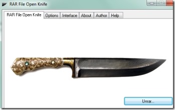 RAR File Open Knife 01 extract rar files