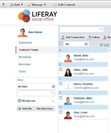 Social Office contacts