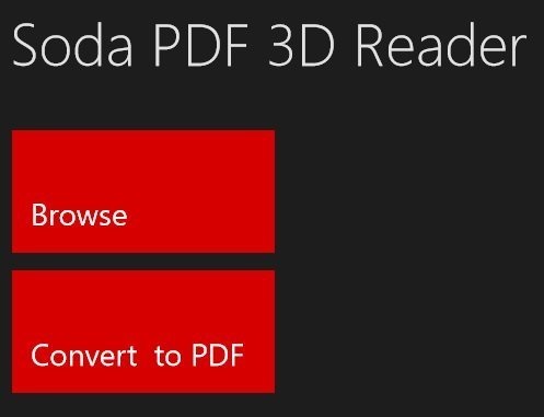 Soda PDF 3D Reader open file
