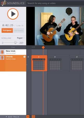 SoundSlice adding chords