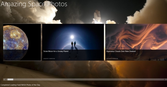 Space Photos is a free app for Windows 8