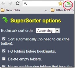 SuperSorter 02 sort bookmarks