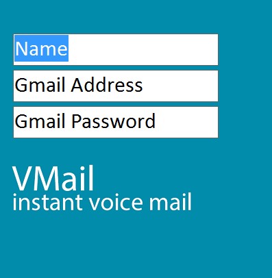 VMail setting up email