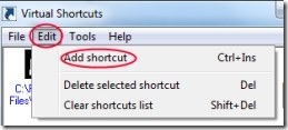 Virtual Shortcuts 02 create shortcuts