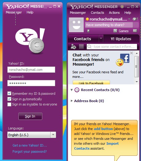 YM Multi Login Maker two working windows