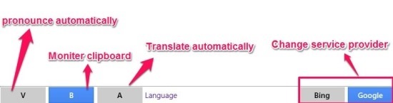 controls in free translate windows 8