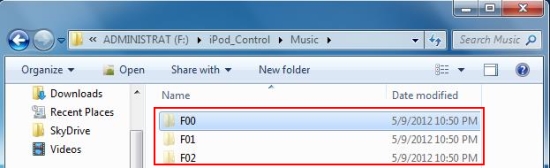 copy ipod songs to pc music folders