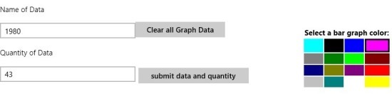 enter data in bar graph creator for windows 8 