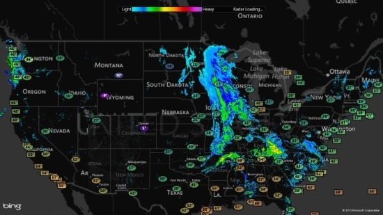 grey scale of the myradar map