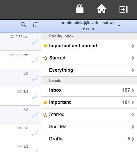 lables gmail app for windows 8 