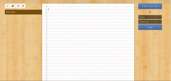 memo notepad interface