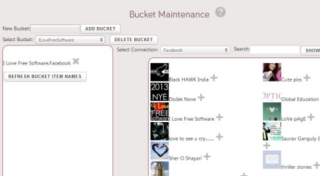 mybucketz adding feeds to buckets