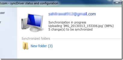 syncDriver 002 sync to SkyDrive