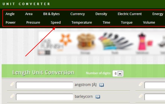 universal unit converter categories