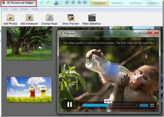 4K Slideshow Maker 01 create photo slideshow