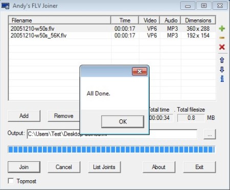 Andys FLV Joiner converted files