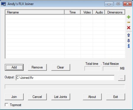 Andys FLV Joiner default window