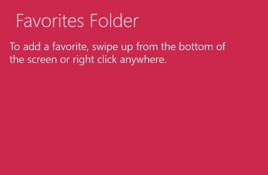 Favorites Folder for windows 8