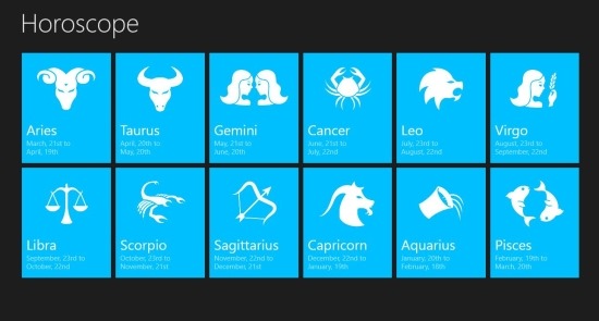 Free Horoscope App For Windows 8