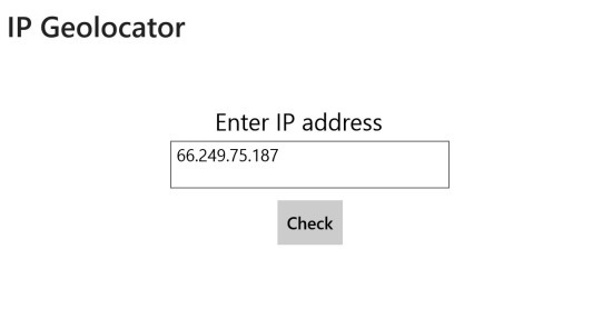 IP Geolocator