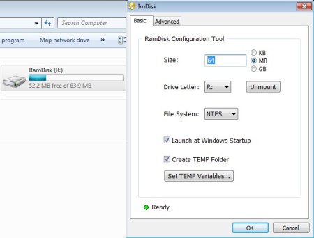 Im Disk mounted RAM drive