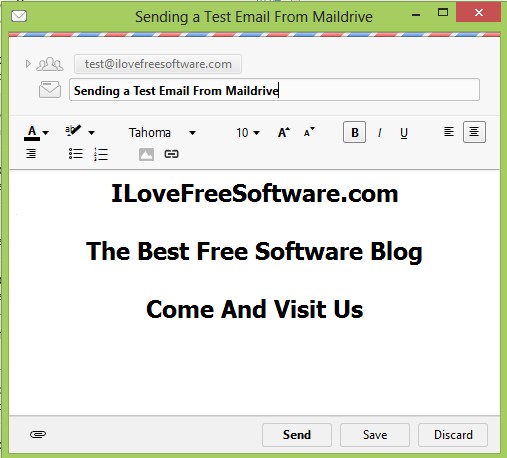 Mailbird sending email