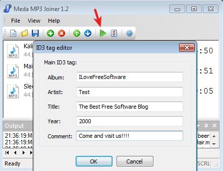 Media MP3 Joiner ID3 tag editor