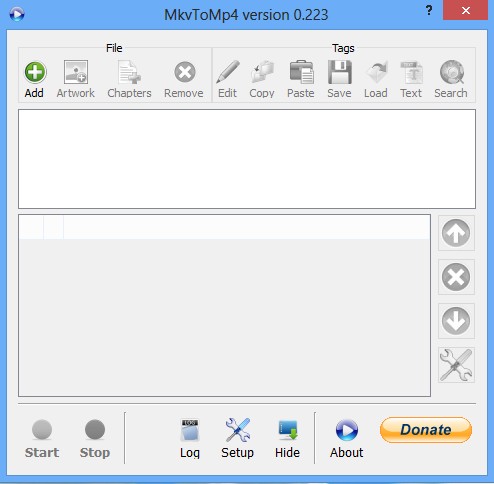 MkvToMp4 default window