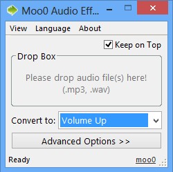 Moo0 Audio Effect default window