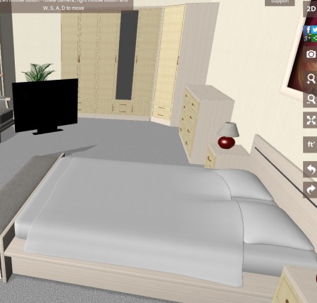 Planner 5D vieweing 3D floor plan