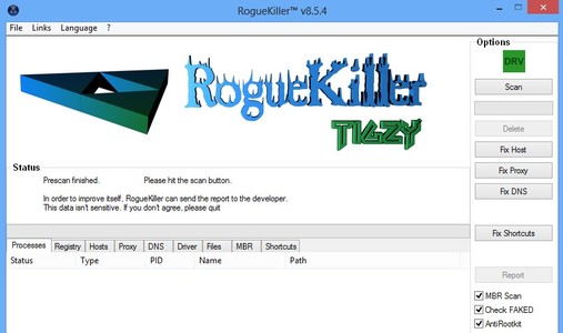 RougeKiller default window