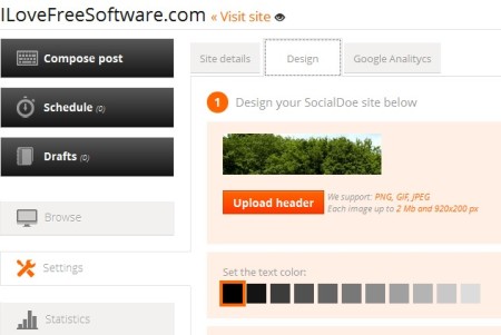 SocialDoe website design