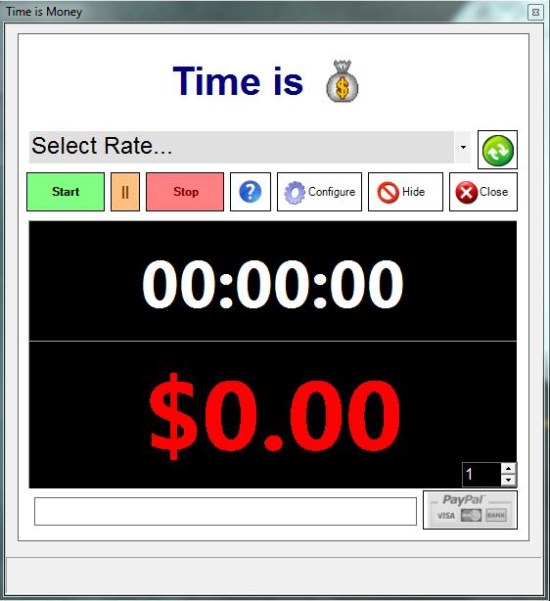 Time Is Money interface