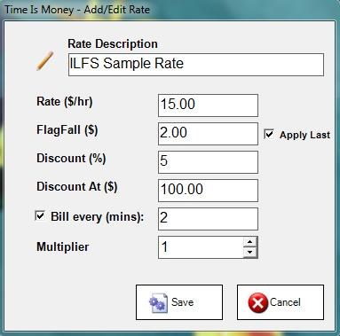 Time Is Money rate setting