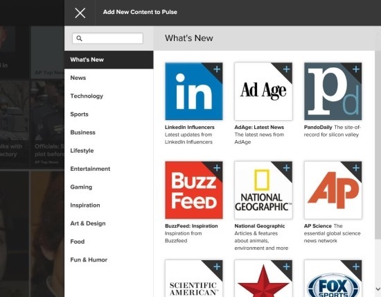 add content to pulse news for windows 8