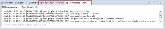 chat4eclipse chat window